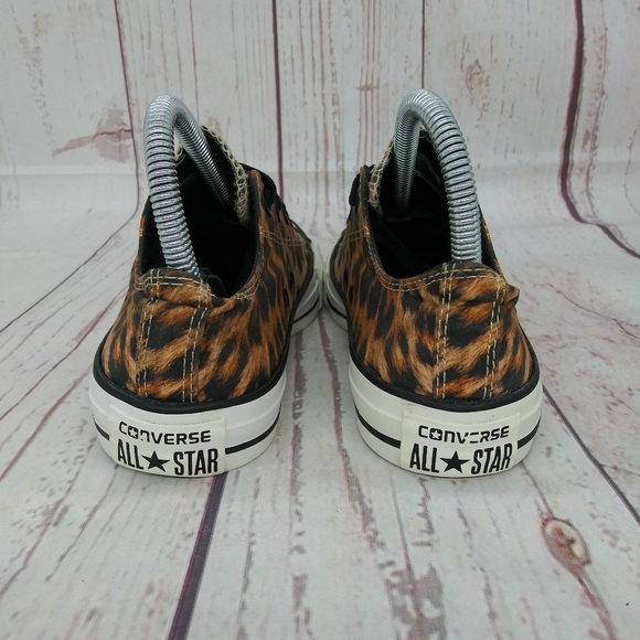 Converse All Star CT Womens Cheetah Leppard Print Sneakers Sz 6 - Picture 6 of 9